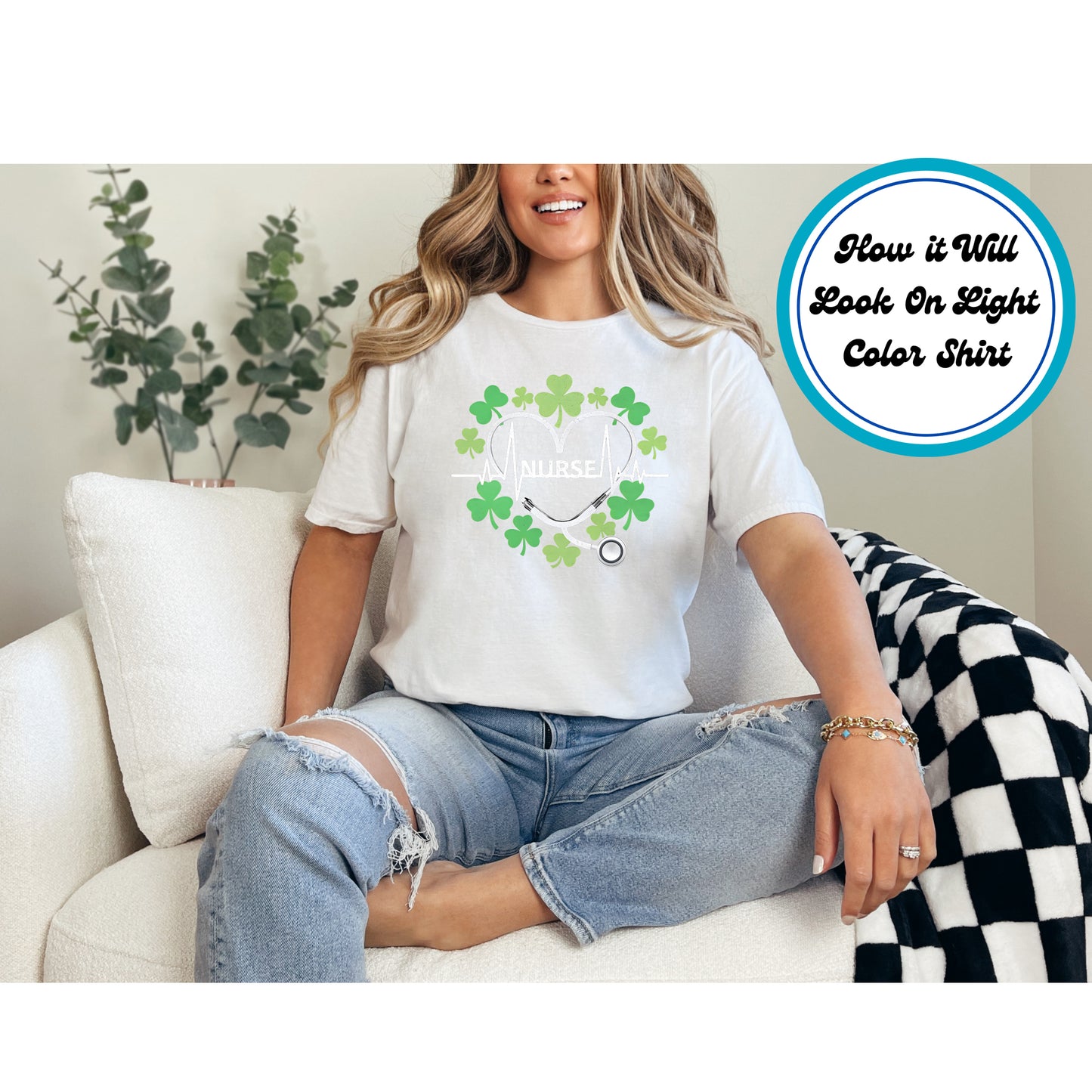 St. Patrick's Day DTF Transfer Iron On Heat Transfer - Ready to Press, Nurse DTF Transfer | Ready to Press | St. Patrick's Day Design 4289