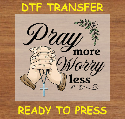 "With God All Things Are Possible DTF transfer with floral and butterfly design"