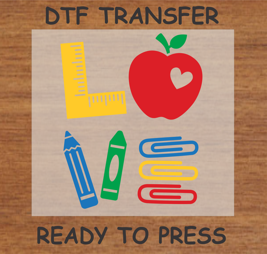 Teacher Love DTF Transfer A109