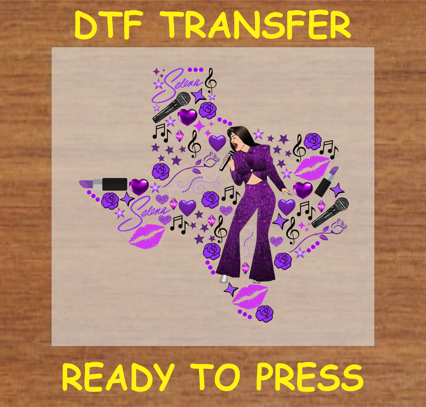 Tejano Singer Dtf Transfer - Ready To Press A1590