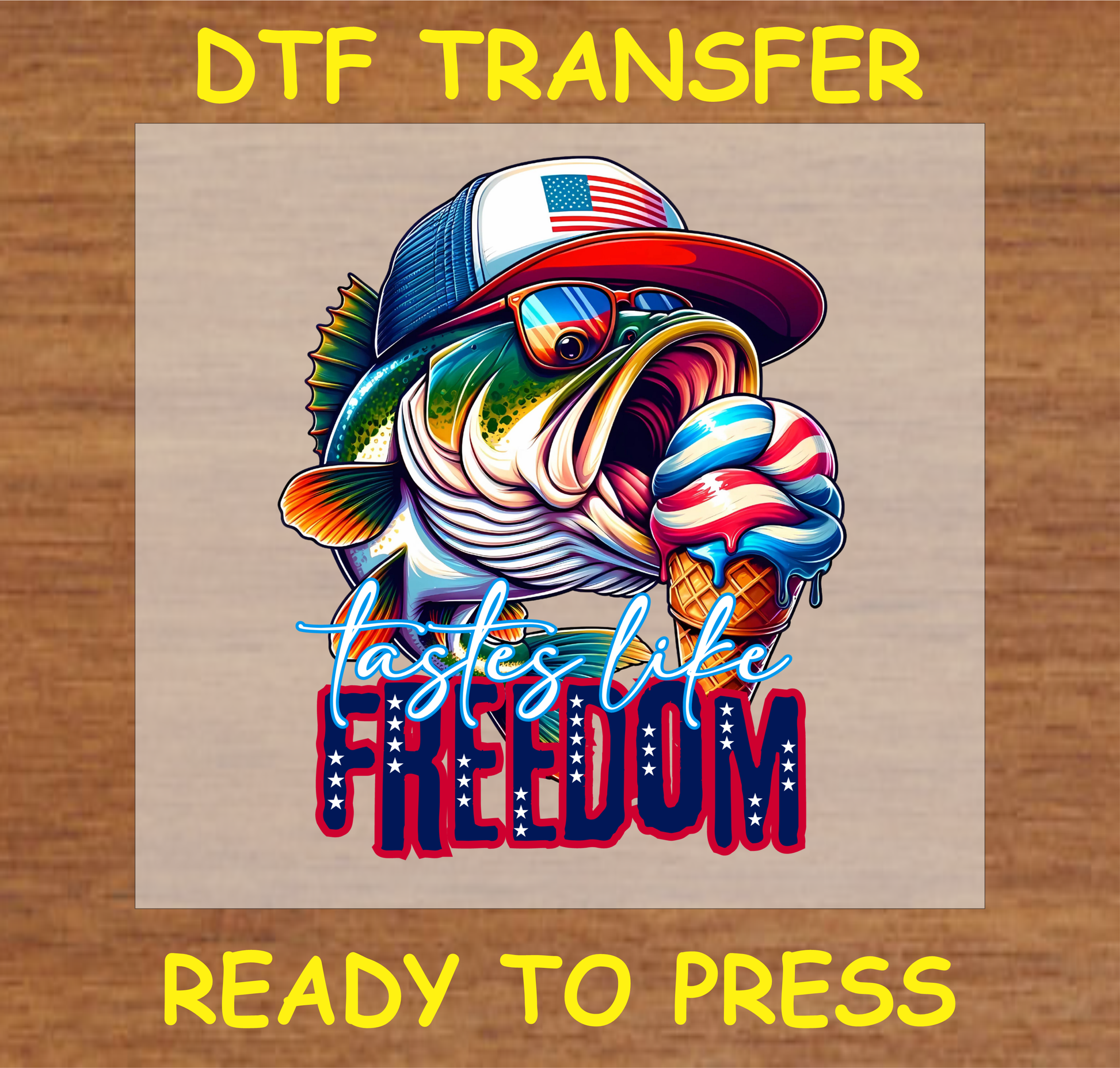 Tastes Like Freedom Dtf Transfer - Ready To Press A1642