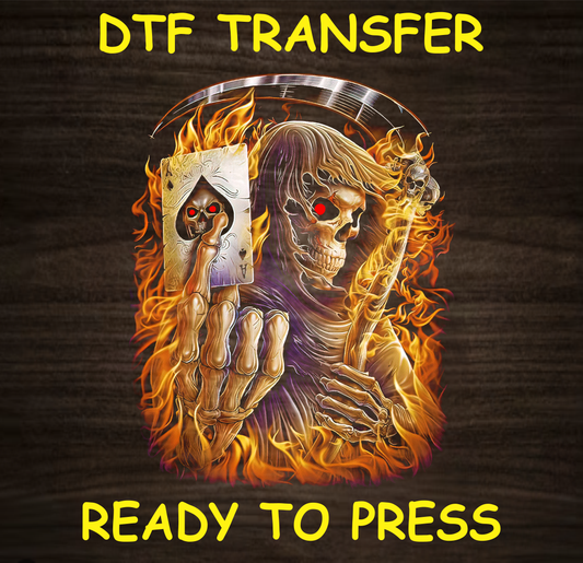 Grim Reaper Dtf Transfer - Ready To Press A1660