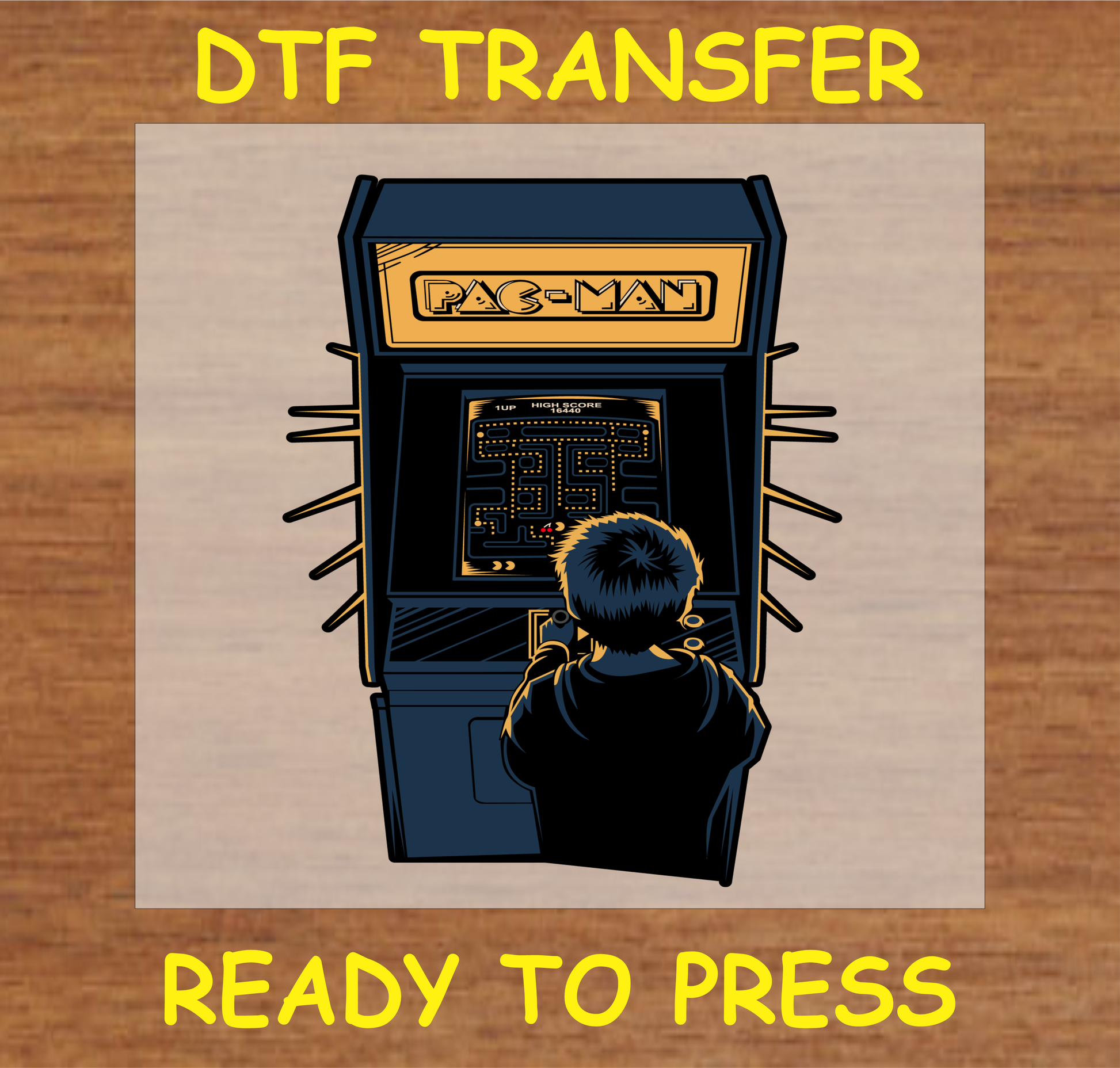 Arcade Gamer Dtf Transfer - Ready To Press A1713