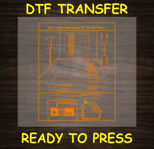 Entertainment System Dtf Transfer - Ready To Press A1714