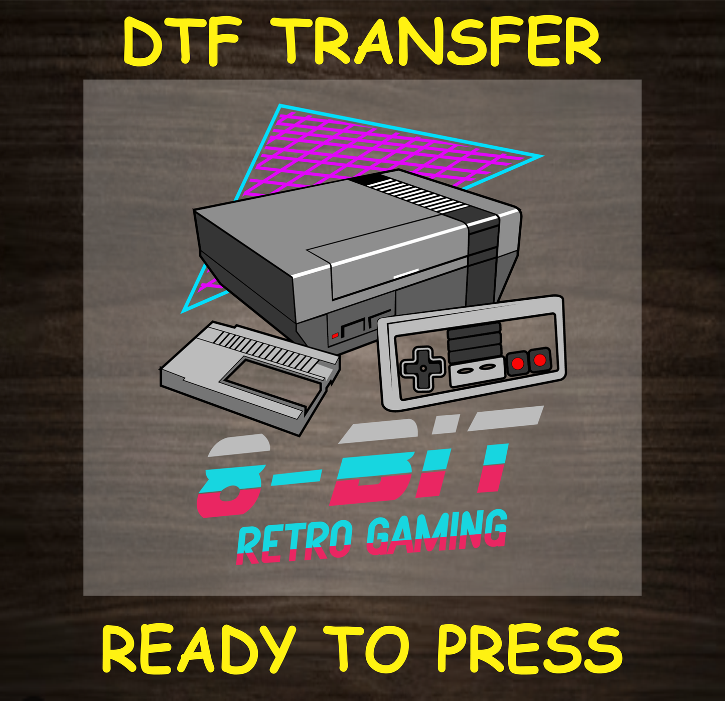 Retro Gaming Dtf Transfer - Ready To Press A1716