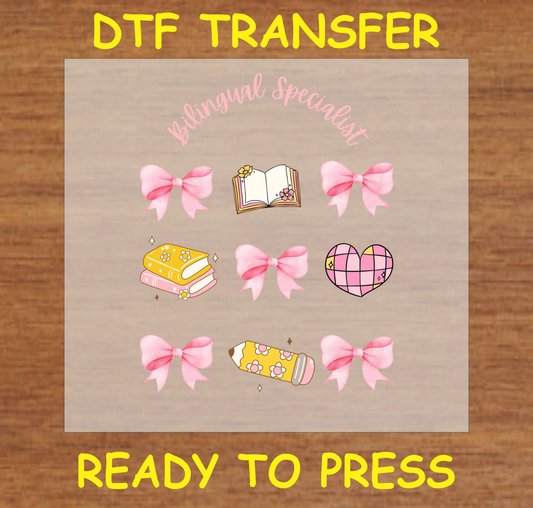 Bilingual Specialist DTF Transfer A2010