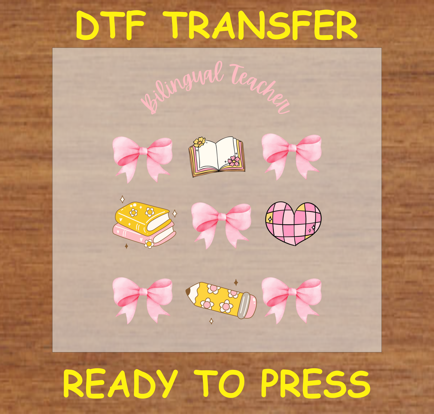 Bilingual Teacher DTF Transfer A2011