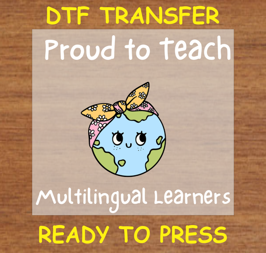 Bilingual Teacher DTF Transfer A2013