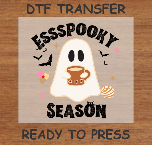 Essspooky Season Ghost Halloween DTF Transfer H034