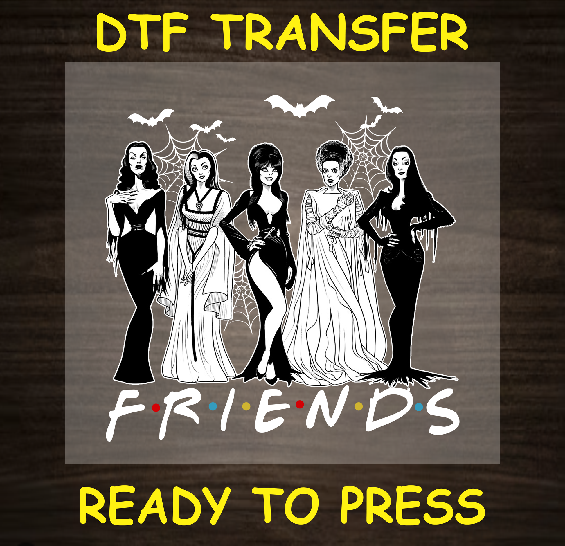 Ladies Of Horror Dtf Transfer - Ready To Press A1827