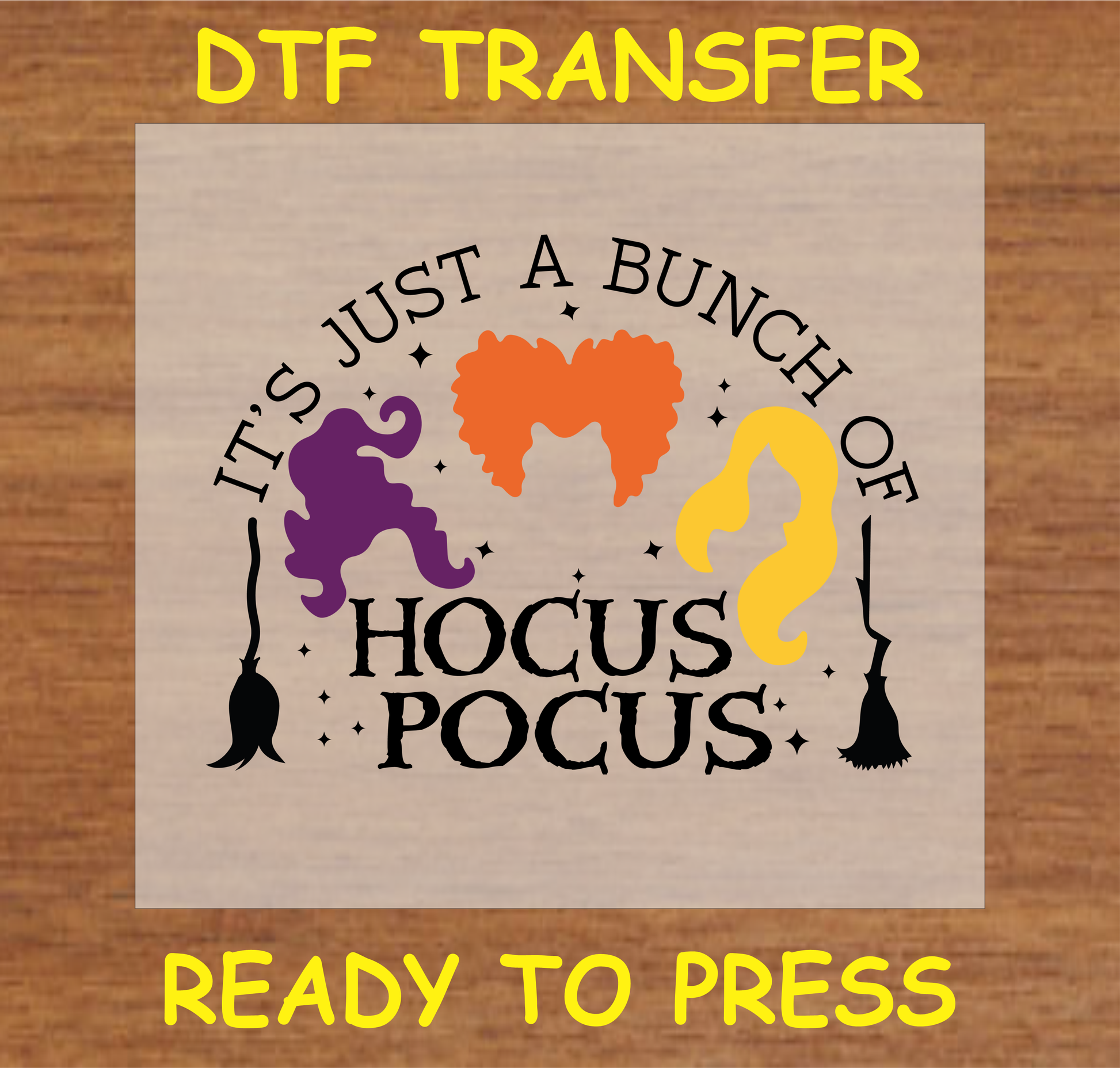 DTF TRANSFER, READY TO PRESS