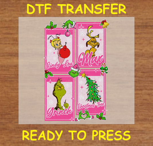 Christmas Book Character Dtf Transfer - Ready To Press C136