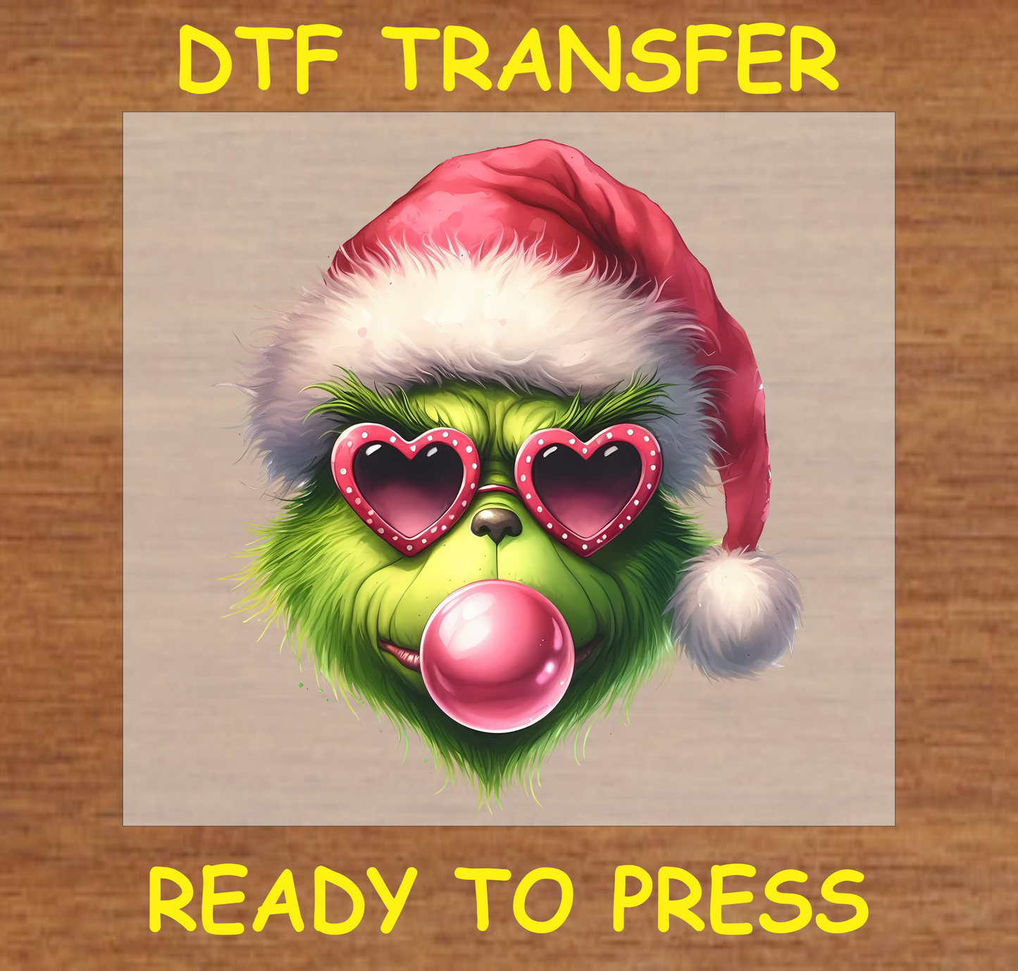 Bubble Gum Sun Glasses Christmas Dtf Transfer - Ready To Press C158