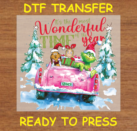 Its The Most Wonderful Time of The Year  Christmas Dtf Transfer - Ready To Press C169