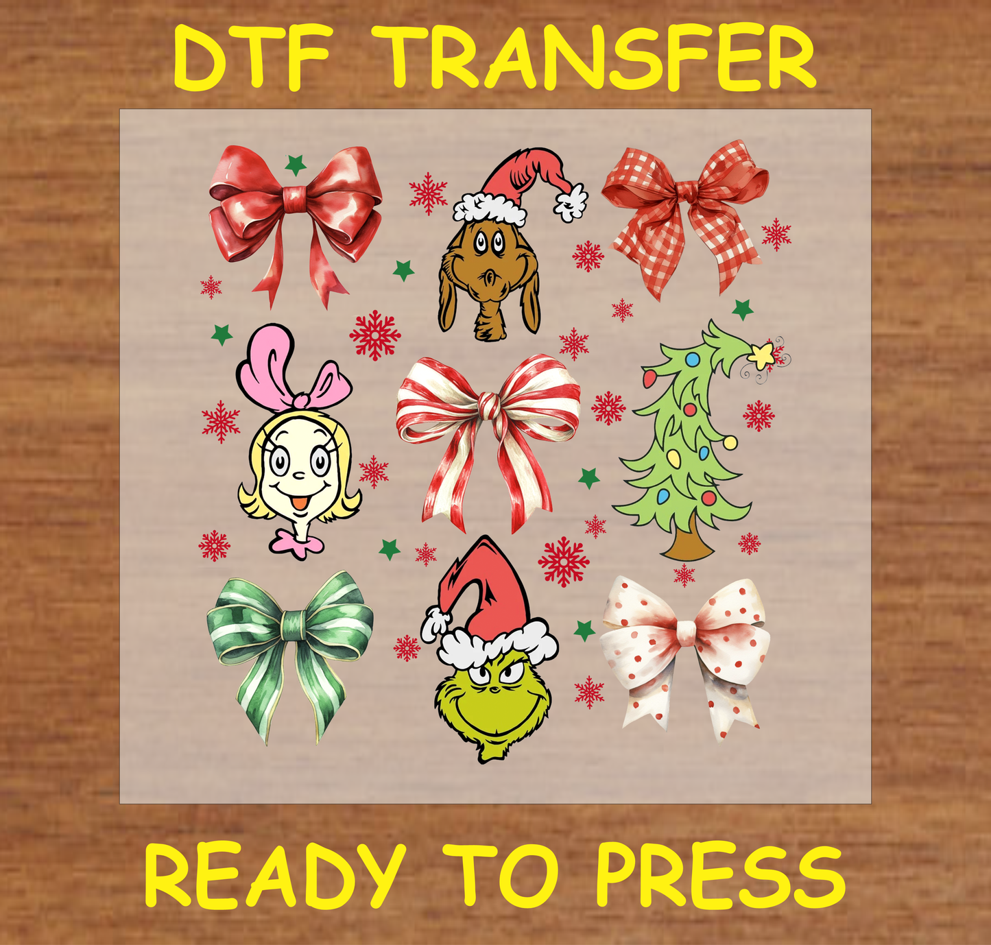 Christmas Coquette Dtf Transfer - Ready To Press C176