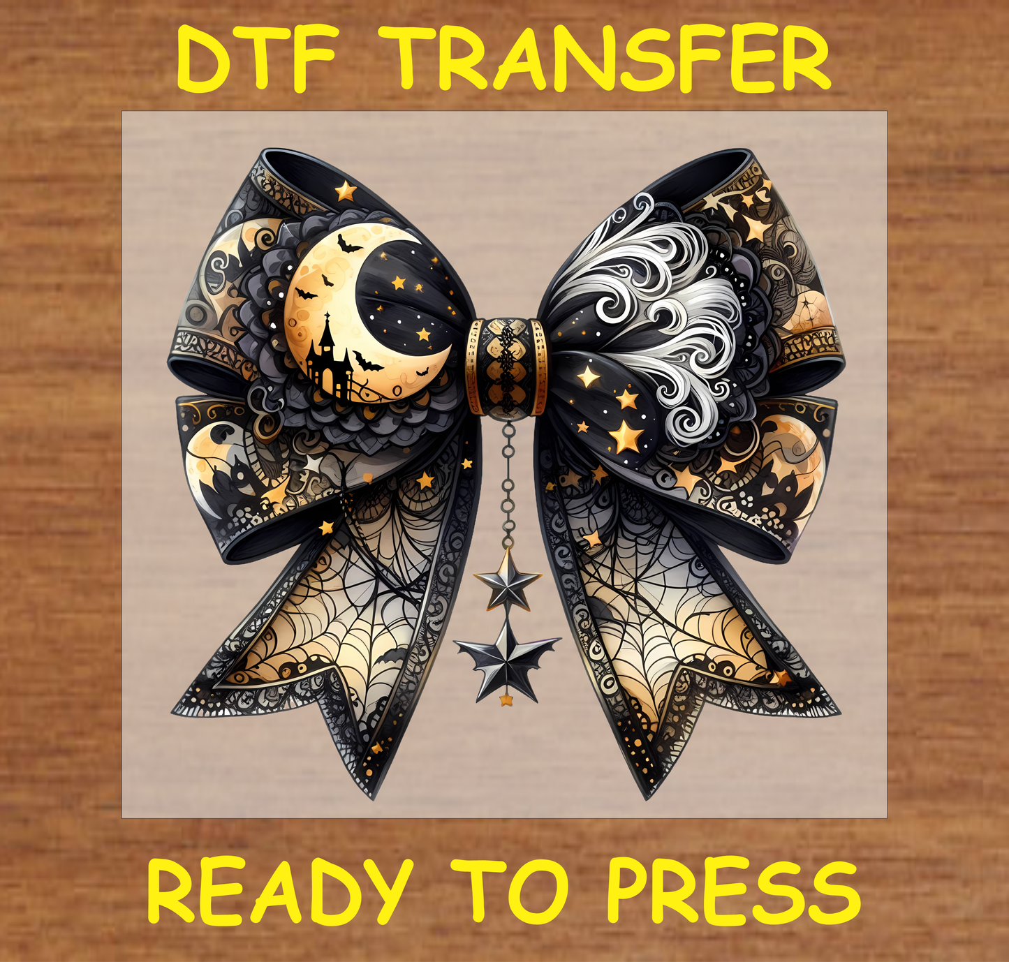 Halloween Bow Dtf Transfer - Ready To Press H040