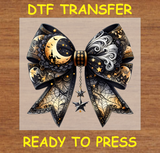 Halloween Bow Dtf Transfer - Ready To Press H040