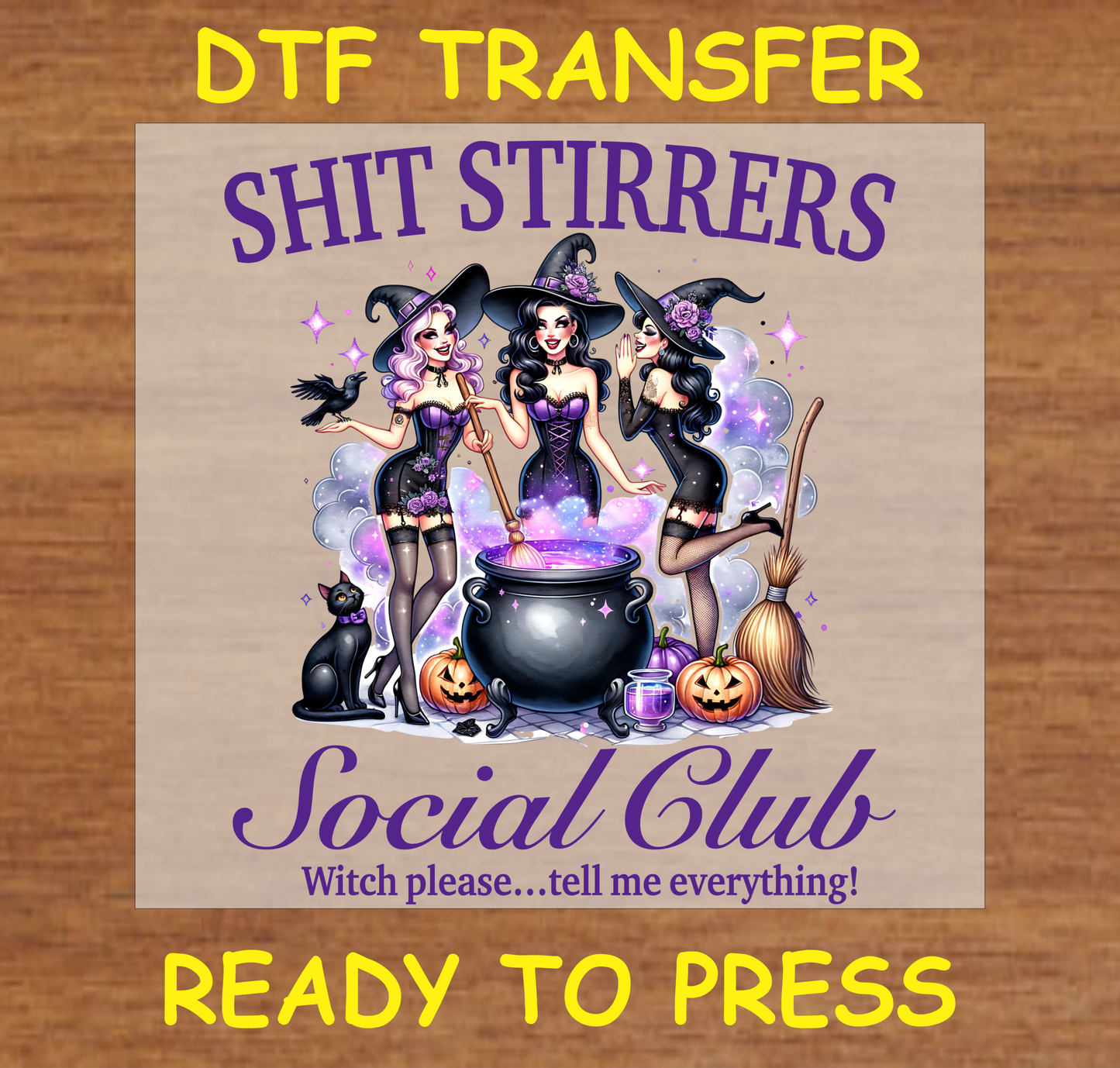 Sh*t Stirrers Social Club Halloween Dtf Transfer - Ready To Press H049